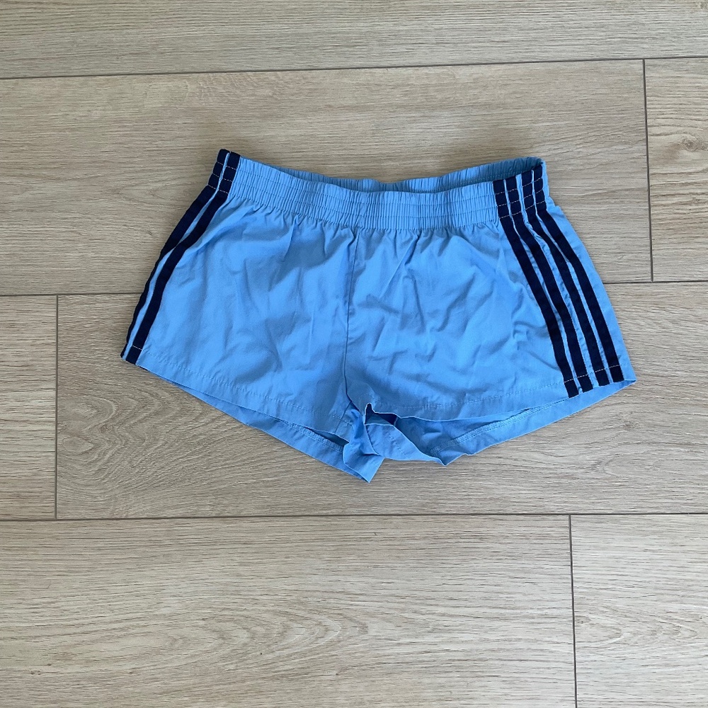Ediked Nikki nylon shorts light blue and navy blue size small